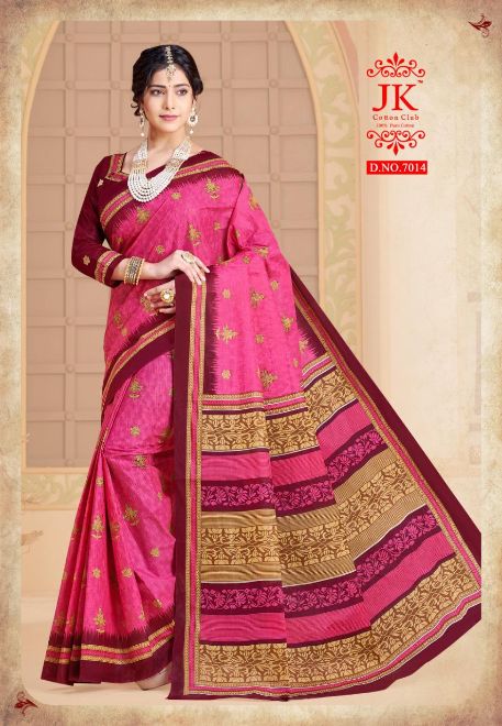 Jk Tulsi 7 Regular Wear Pure Cotton Printed Designer Saree Collection